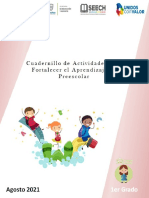 Cuadernillos PRIMER GRADO Preescolar