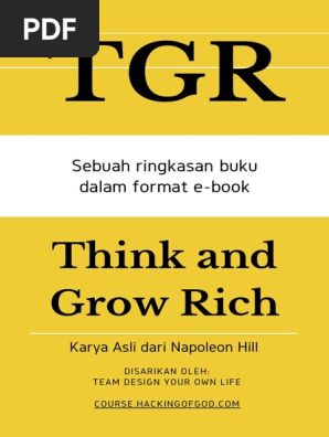 Ringkasan Buku Think And Grow Rich By Napoleon Hill Ebook Bahasa Indonesia Compressed Pdf
