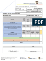 RÚBRICA EVALUAR PORTAFOLIO 1° Parcial 2° Q.