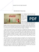 Atividade Inglês Instrumental - Texto Coca Cola