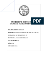 Historia Argentina III (1916 Hasta La Fecha) A (Camarero) - 2c 2018 - 0