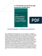 Amaranthus: A Promising Crop of Future PDF Download (By Saubhik Das)