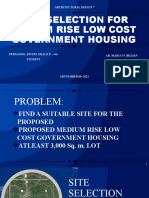 Site Selection For Medium Rise Low Cost Government Housing: Architectural Design 7