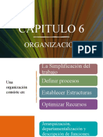 CAPITULO 6 LA ORGANIZACIÓN