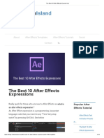 The Best 10 After Effects Expressions