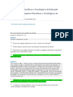 Fundamentos Filosóficos e Sociológicos da Educação ok