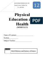 Physical Education and Health: (Module 5)