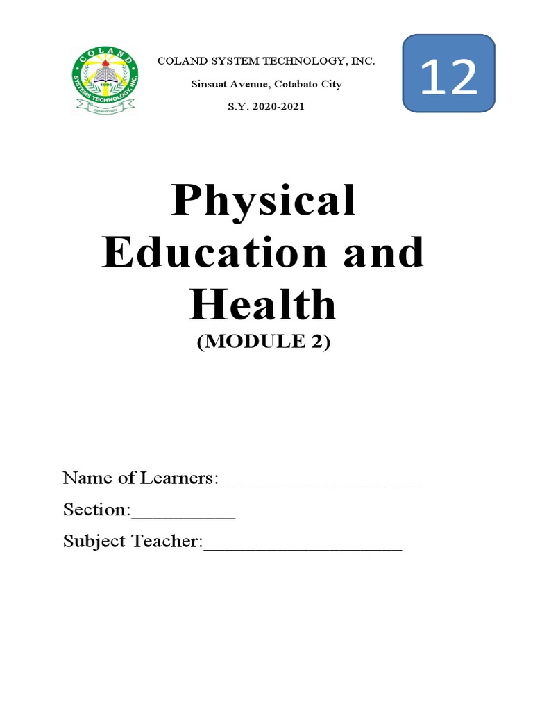 Physical Education And Health Module 2 Pdf Dances Entertainment