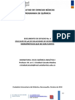 Documento de Estudio No. 6. Calculo Del PH de Acidos y Bases Monoproticos Que No Son Fuertes Autoguardado