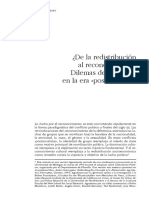 Nancy Fraser - De la redistribuciÃ³n al reconocimiento