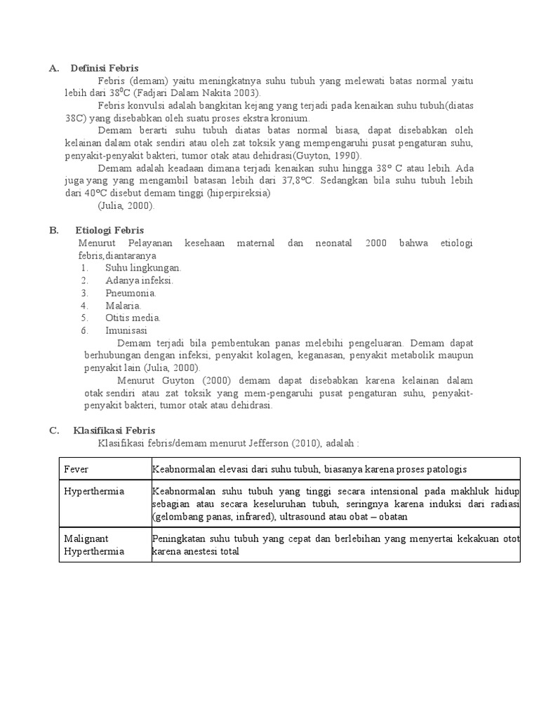 Panduan Lengkap tentang Febris dan Penanganannya | PDF | Sains & Matematika