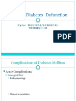 Complex Diabetes Dysfunction