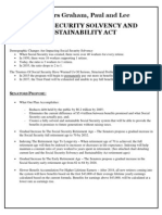 Fact Sheet - Social Security Solvency and Sustainability Act