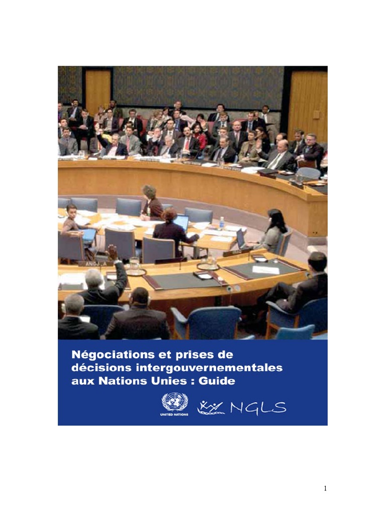 Guide ONU | PDF | Conseil de sécurité des Nations unies | Politique ...