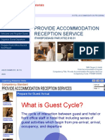 Provide Accommodation Reception Service: Teaching and Learning Materials
