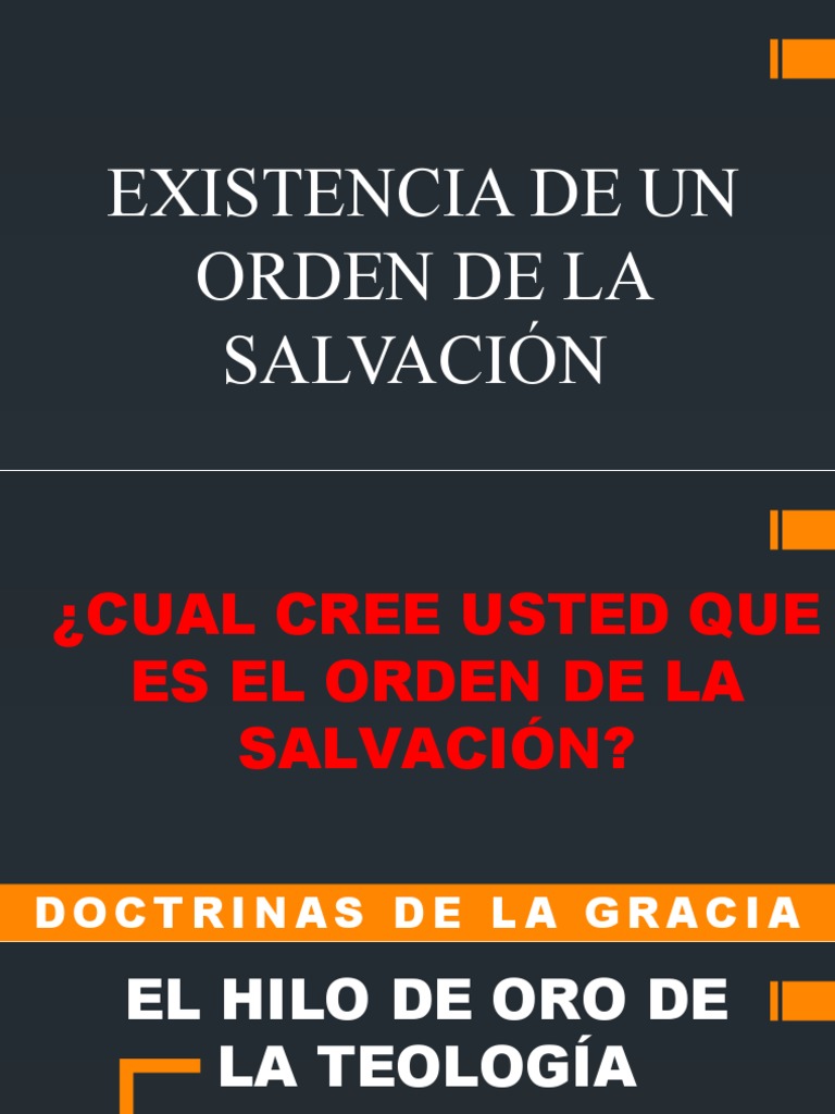 Orden De La Salvación Bl Existencia de Un Orden de La Salvación Completa | PDF | Salvación