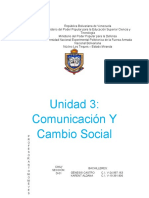 COMUNICACION Y CAMBIO SOCIAL UNIDAD 3 TRABAJO LENGUAJE Y COMUNICACIÓN