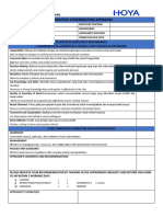 PT Hoya Lens Indonesia probation appraisal form