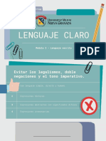 Lenguaje Claro Modulo 2