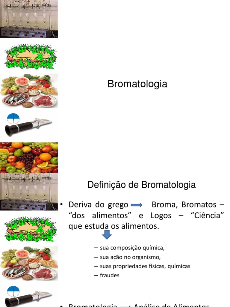 Bromatologia: Análise e Controle de Alimentos | PDF | Química | Química ...