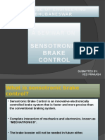 A Seminar On: Sensotronic Brake Control