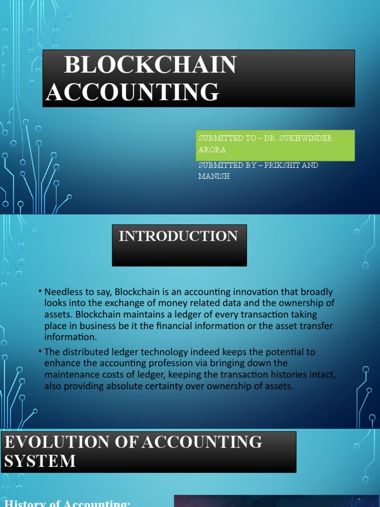 Blockchain Accounting Innovations | PDF | Accounting | Banks