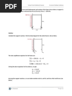 Problem 1: Determine The Horizontal Displacement and Rotation of The Frame Shown Below at Support D