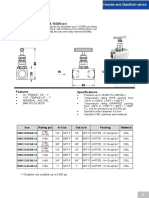 1000 Series: Needle Valves 6,000 Psi & 10,000 Psi