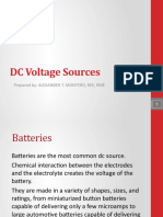 DC Voltage Sources: Prepared By: Alexander T. Montero, Ree, Rme
