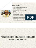 Ekosistem Ekonomi Kreatif Sumatera Barat