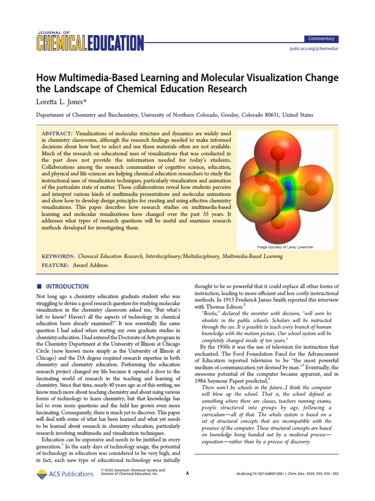 How Multimedia-Based Learning and Molecular Visualization Change The ...