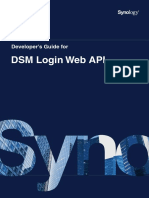 DSM Login Web API: Developer's Guide For