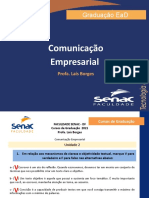 Fac Senac - Comunicação Empresarial. Unidade 2 (1)