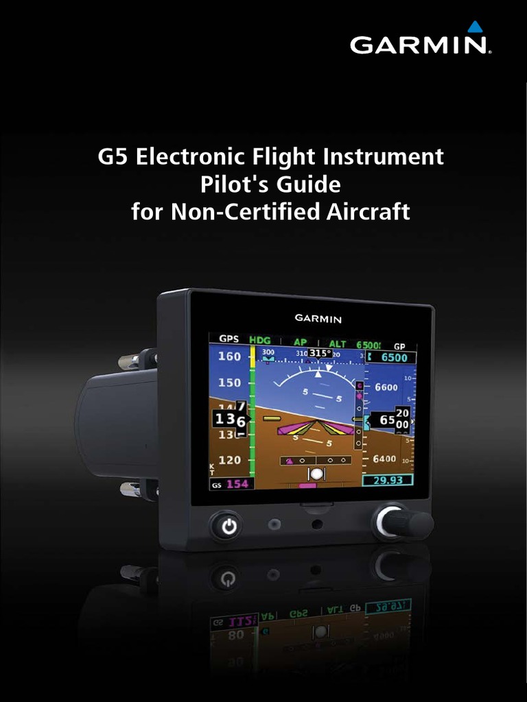 Garmin G5 Manual (2017) PDF Airspeed Aerospace