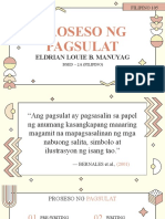 PROSESO NG PAGSULAT - Eldrian Louie B. Manuyag