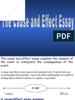Cause & Effect Essay