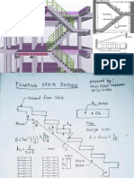 Structural analysis and design for floating stairs