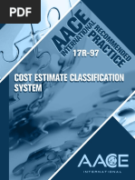 17r-97 Cost Estimate Classification