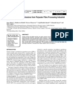 Tracking The Carbon Emissions From Polyester Fibre Processing Industrial Unit