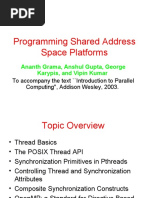 Programming Shared Address Space Platforms: Ananth Grama, Anshul Gupta, George Karypis, and Vipin Kumar