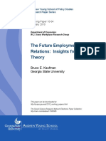 Kaufman - 2010 - The Future Employment Relations Insights From Theory The Future Employment Relations Insights From Theory