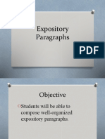 Expository Paragraphs