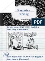 Narrative Writing- MBJ-Tips