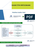 Materi Pengetahuan Bahan Halal Auditor