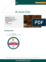 Curso Técnicas de Juicio Oral