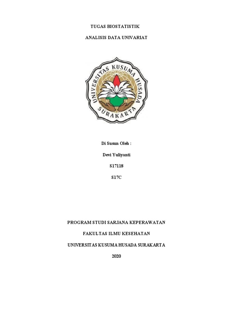 Analisis Data Univariat Devi Yuliyanti S17118 Pdf Probability