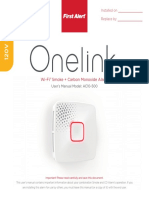 Ac10 500 Onelink Wi Fi Hardwired Smoke and Carbon Monoxide Alarm Manual
