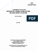Evaluation of Flat-Plate (1981)