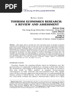 Tourism Economics Research: A Review and Assessment