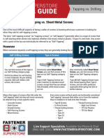 Self Tapping Vs Self Drilling Vs Sheet Metal Screws Guide